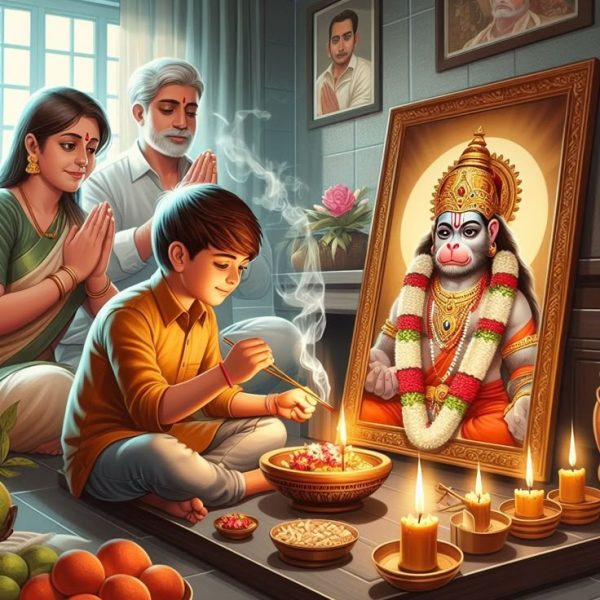 Hanuman worship (Hanuman Path Kalisha)